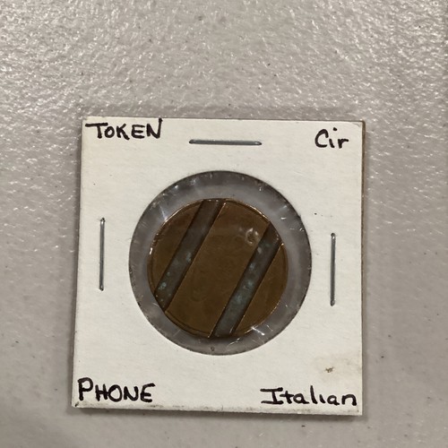 Vintage italian phone token - vintage,