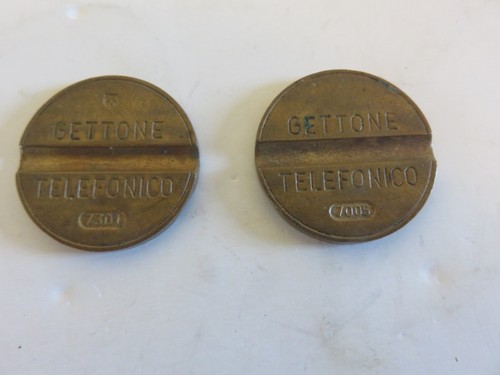 Italian phone tokens two - tokens.,
