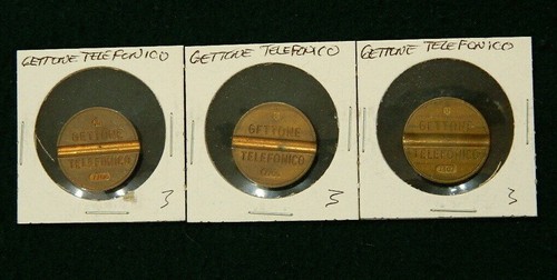 Lot gettone telefonico - (3),